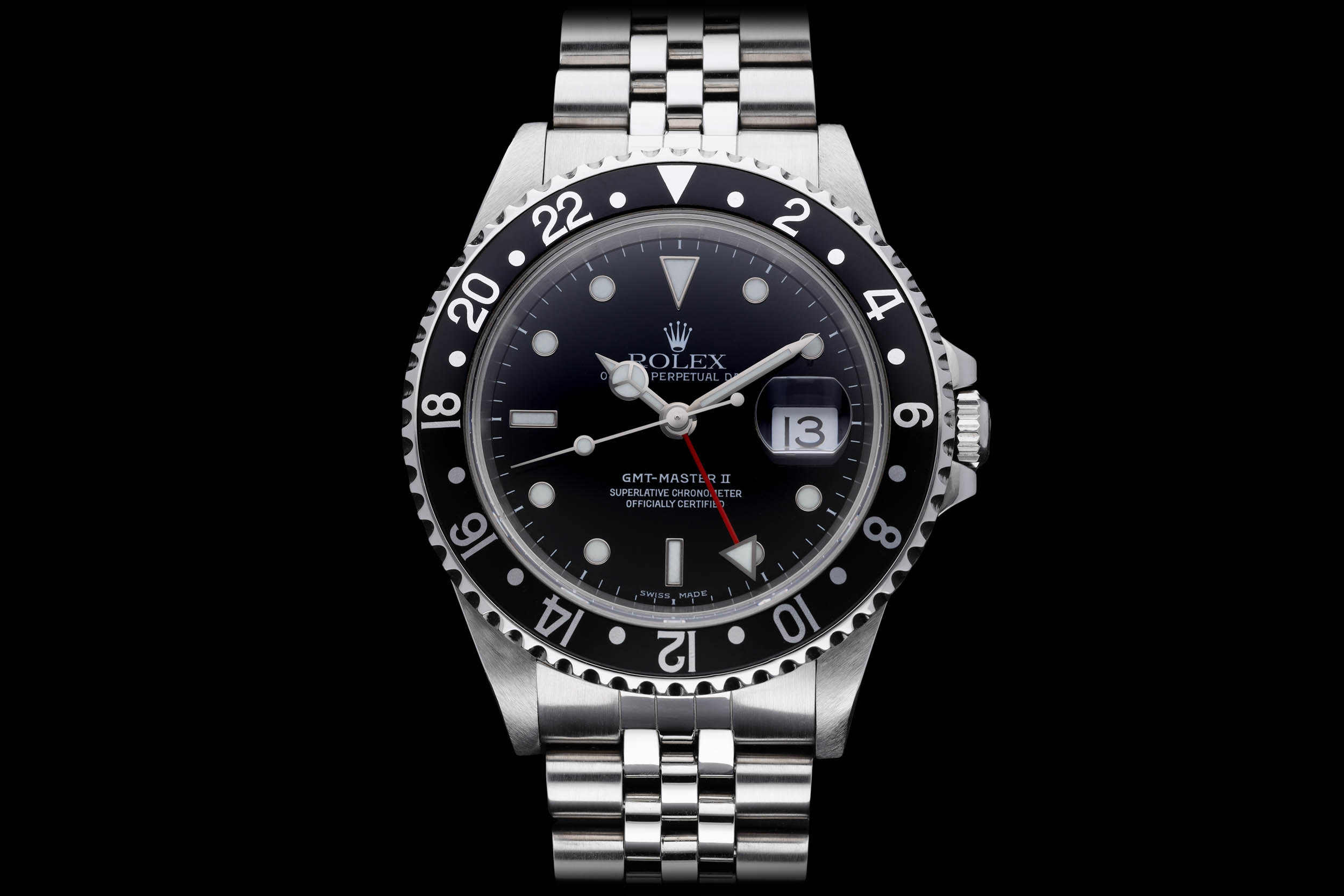 Picture of a Rolex watch, taken by Andrea Fabrizi, a jewellery photographer in London specialising in vintage watches.